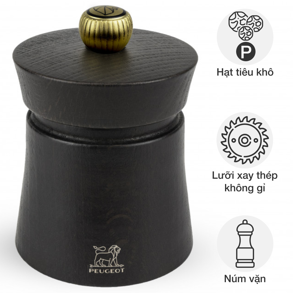 Cối xay tiêu thủ công Peugeot Baya Chocolate 8 cm