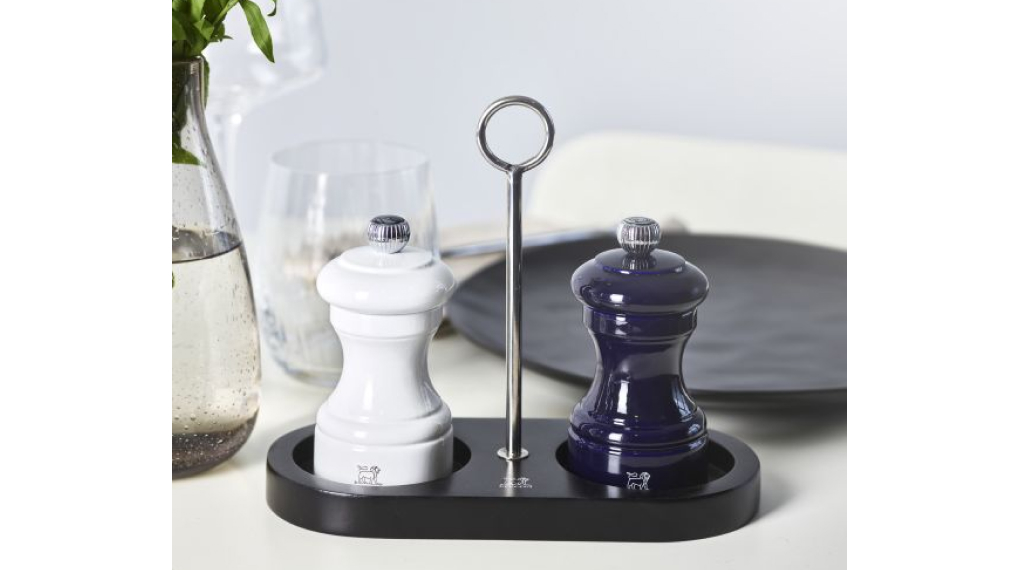 Khay đựng cối xay tiêu muối có tay cầm Peugeot Linéa Bamboo